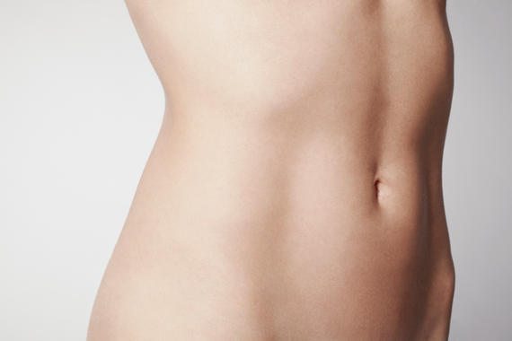 woman's bare stomach