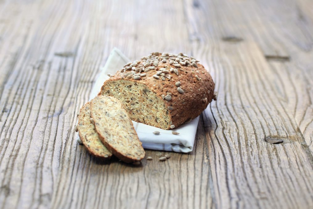 Bread with seeds on top