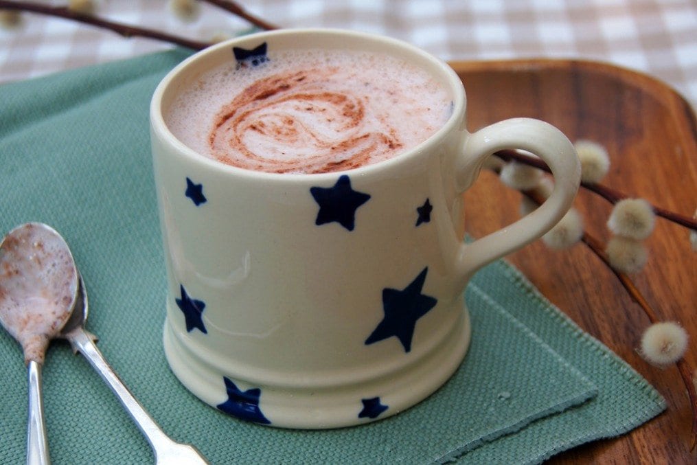 A cup of hot chocolate