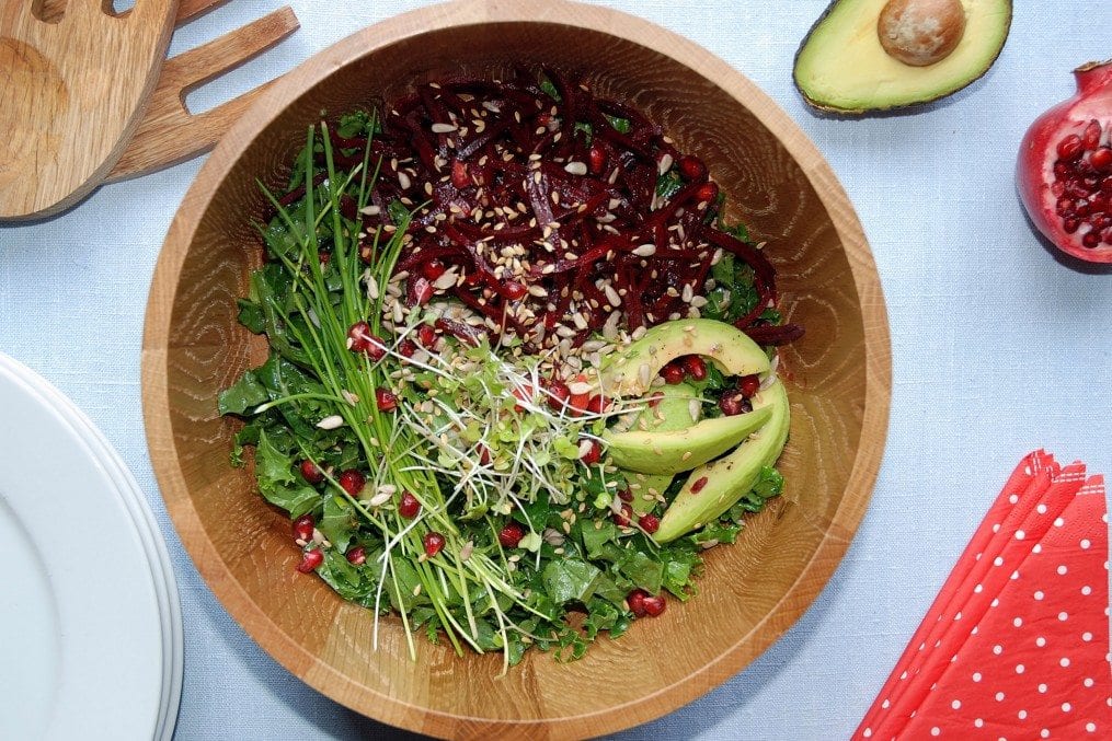 Kale and Pomegranate Salad