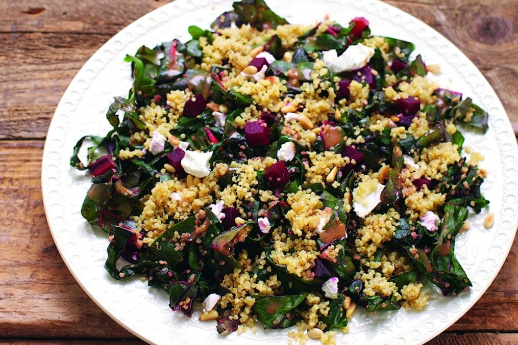 Quinoa with beets