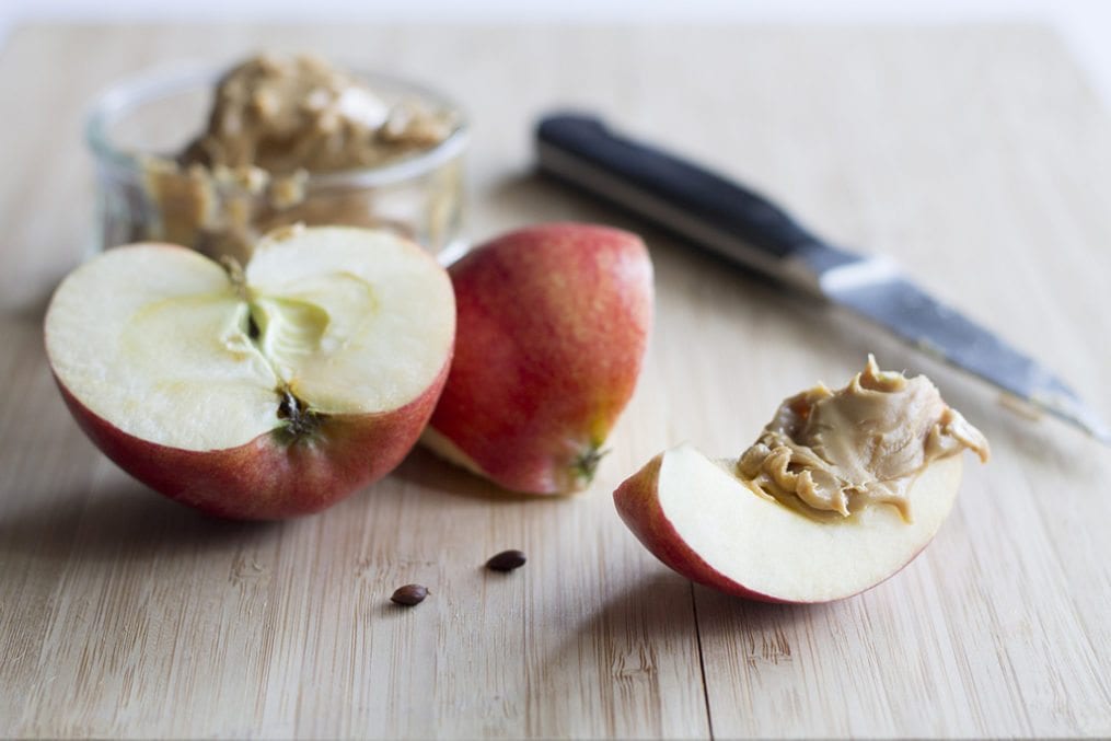 apple and peanut butter snack