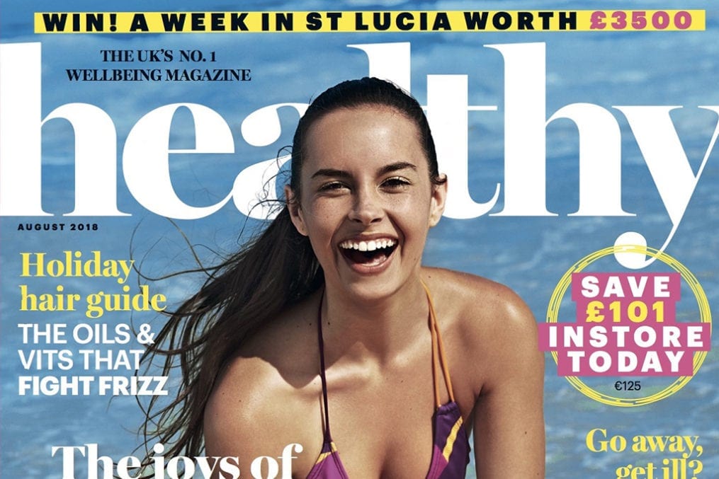Cover of healthy magazine August 2018