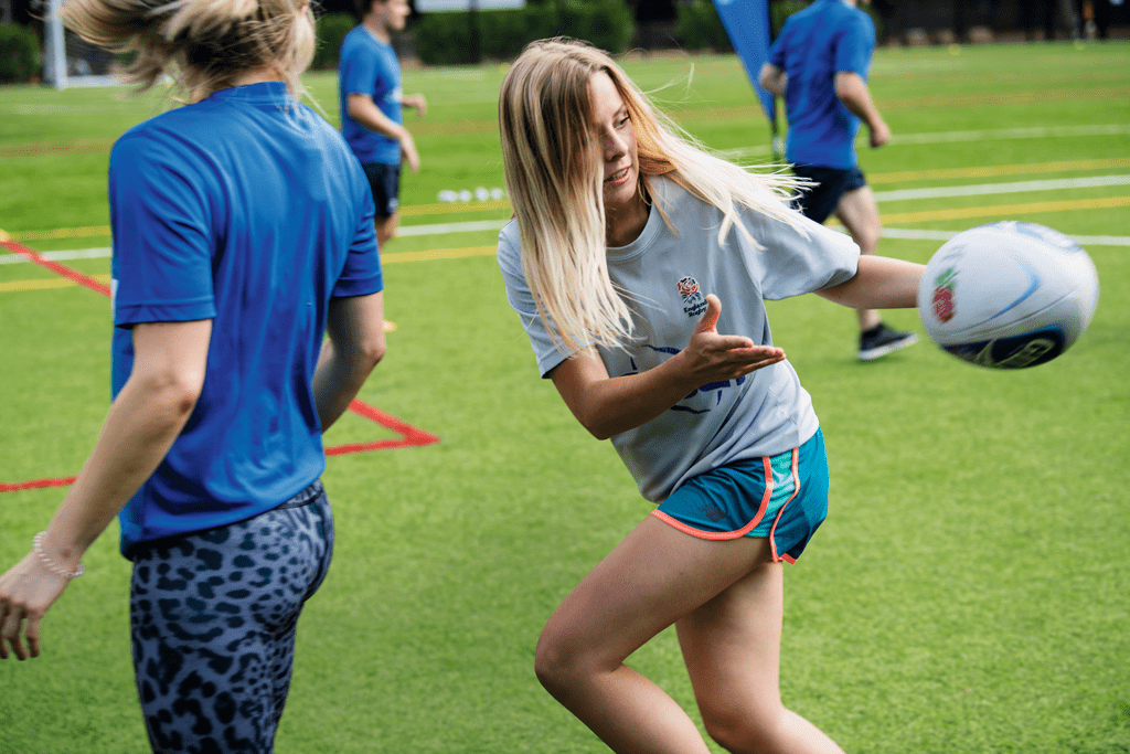 Class crashers: touch rugby