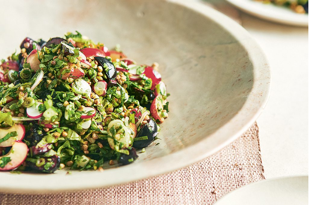 Tom Hunt’s cherry and buckwheat tabbouleh